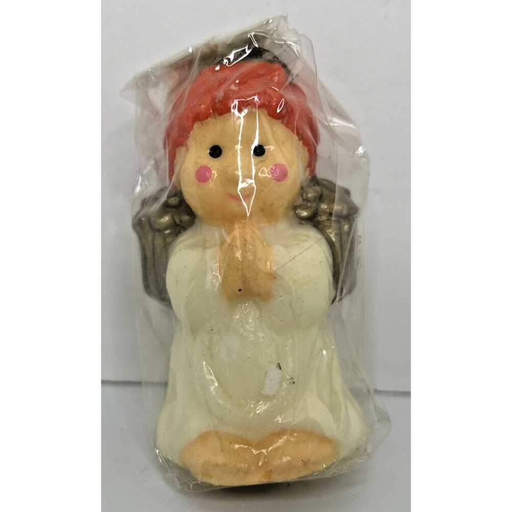 Vintage Christmas Angel Candle New in Packaging 3" SKU H254